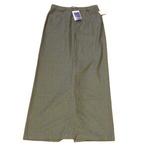 Ralph Lauren Collection Green Long Wool Pencil Skirt Woman's Size 12 NWT /